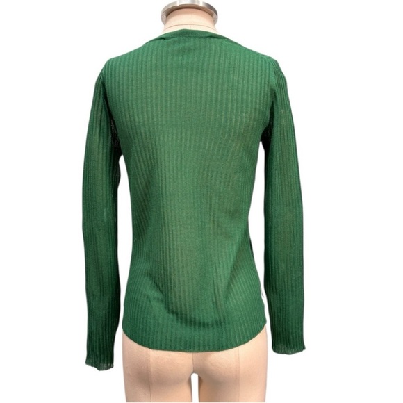 Veronica Beard Emerald Ribbed Sweater - Picture 5 of 9